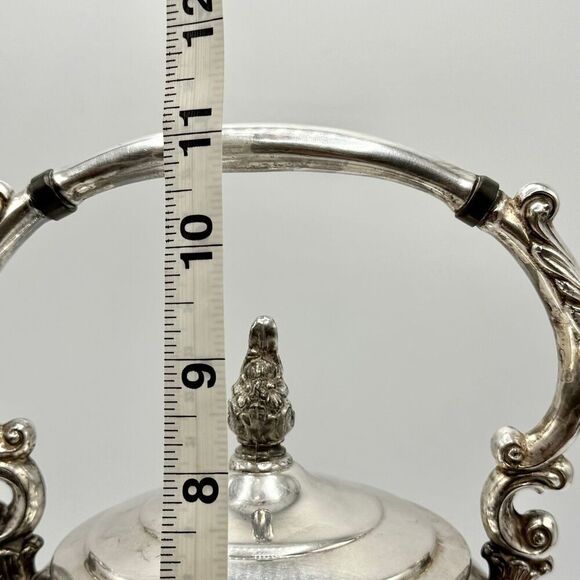 F B Rogers Vintage 19th Century Silver Plated Tilting Teapot No Stand - Picture 12 of 13